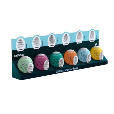 Зображення Мастурбатор, що самозмазується у вигляді яйця Satisfyer Savage Masturbator Egg рельєфний