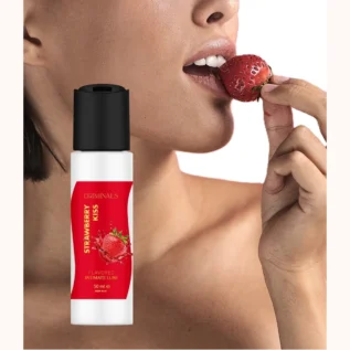 Зображення Їстівний лубрикант Driminals Kiss Strawberry зі смаком полуниці, 30 мл