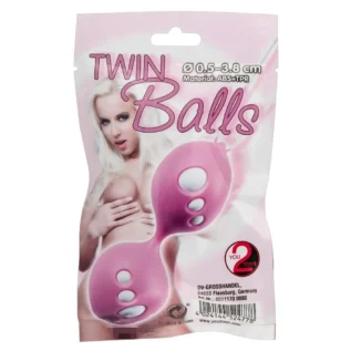 Кульки вагінальні You2Toys Twin Balls, рожеві - Зображення 3