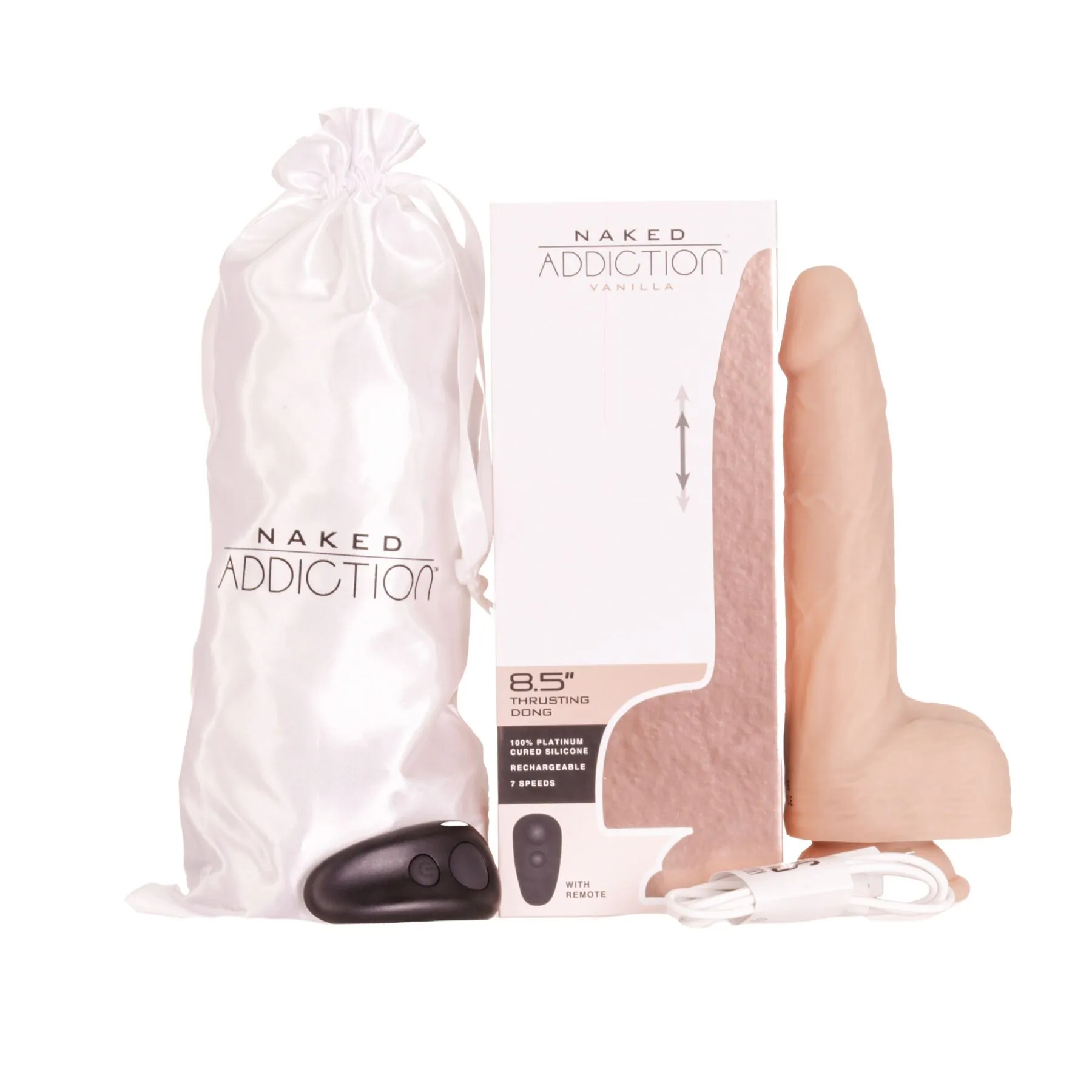 Фалоімітатор із пульсацією Addiction Naked Addiction 8.5” Thruster - Vanilla 11 Фалоімітатор із пульсацією Addiction Naked Addiction 8.5” Thruster - Vanilla - Зображення 10