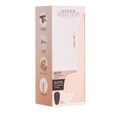 Фалоімітатор із пульсацією Addiction Naked Addiction 8.5” Thruster - Vanilla 29 Зображення Фалоімітатор із пульсацією Addiction Naked Addiction 8.5” Thruster - Vanilla