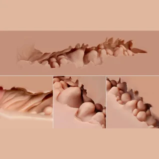 Зображення Мастурбатор-півторс Naked Factory SCARLET, вагіна + анус, вузький вхід, дуже реалістичний, наскрізний