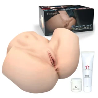 Зображення Мастурбатор-півторс Naked Factory SCARLET, вагіна + анус, вузький вхід, дуже реалістичний, наскрізний