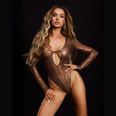 Зображення Боді Obsessive Soranna long-sleeved teddy