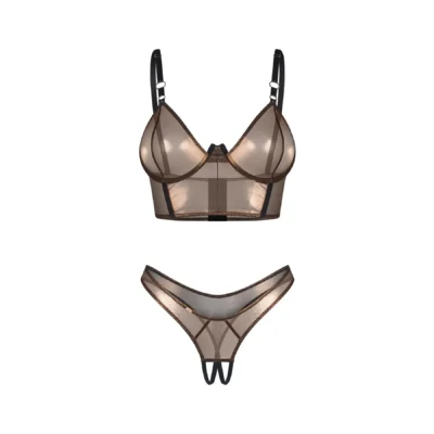 Зображення Комплект Obsessive Soranna top & crotchless thong