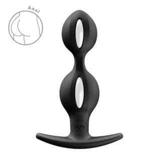 Анальні кульки Fun Factory B BALLS DUO, ефект вібрації, діаметр 3,2 та 3,6 см