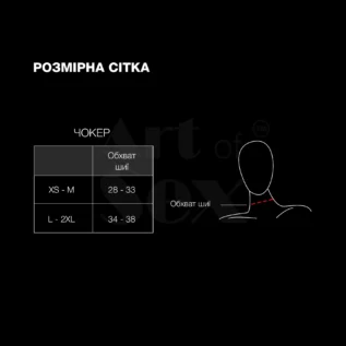 Чокер-комір з шипами Art of Sex - Ariadne, екошкіра - Зображення 4