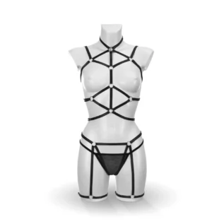 Зображення Комплект Bijoux Pour Toi - Sidonie, портупея, гартери та трусики