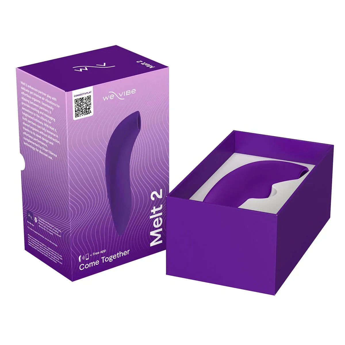 Вакуумний смарт-стимулятор для пар We-Vibe Melt 2 Purple 13 Вакуумний смарт-стимулятор для пар We-Vibe Melt 2 Purple - Зображення 11