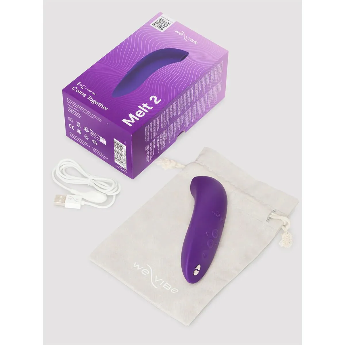 Вакуумний смарт-стимулятор для пар We-Vibe Melt 2 Purple 18 Вакуумний смарт-стимулятор для пар We-Vibe Melt 2 Purple - Зображення 16