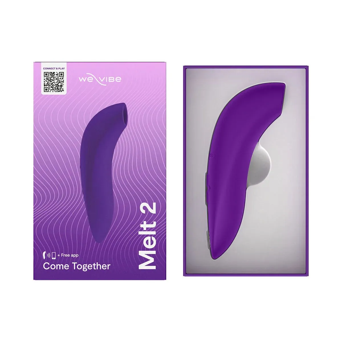 Вакуумний смарт-стимулятор для пар We-Vibe Melt 2 Purple 11 Вакуумний смарт-стимулятор для пар We-Vibe Melt 2 Purple - Зображення 9