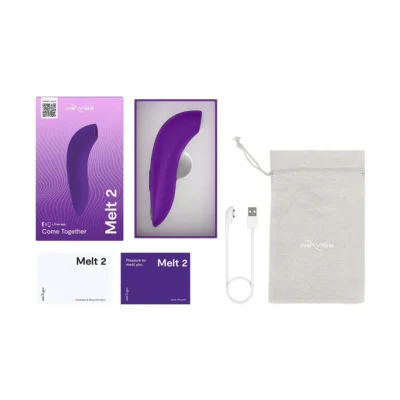 Вакуумний смарт-стимулятор для пар We-Vibe Melt 2 Purple 26 Зображення Вакуумний смарт-стимулятор для пар We-Vibe Melt 2 Purple