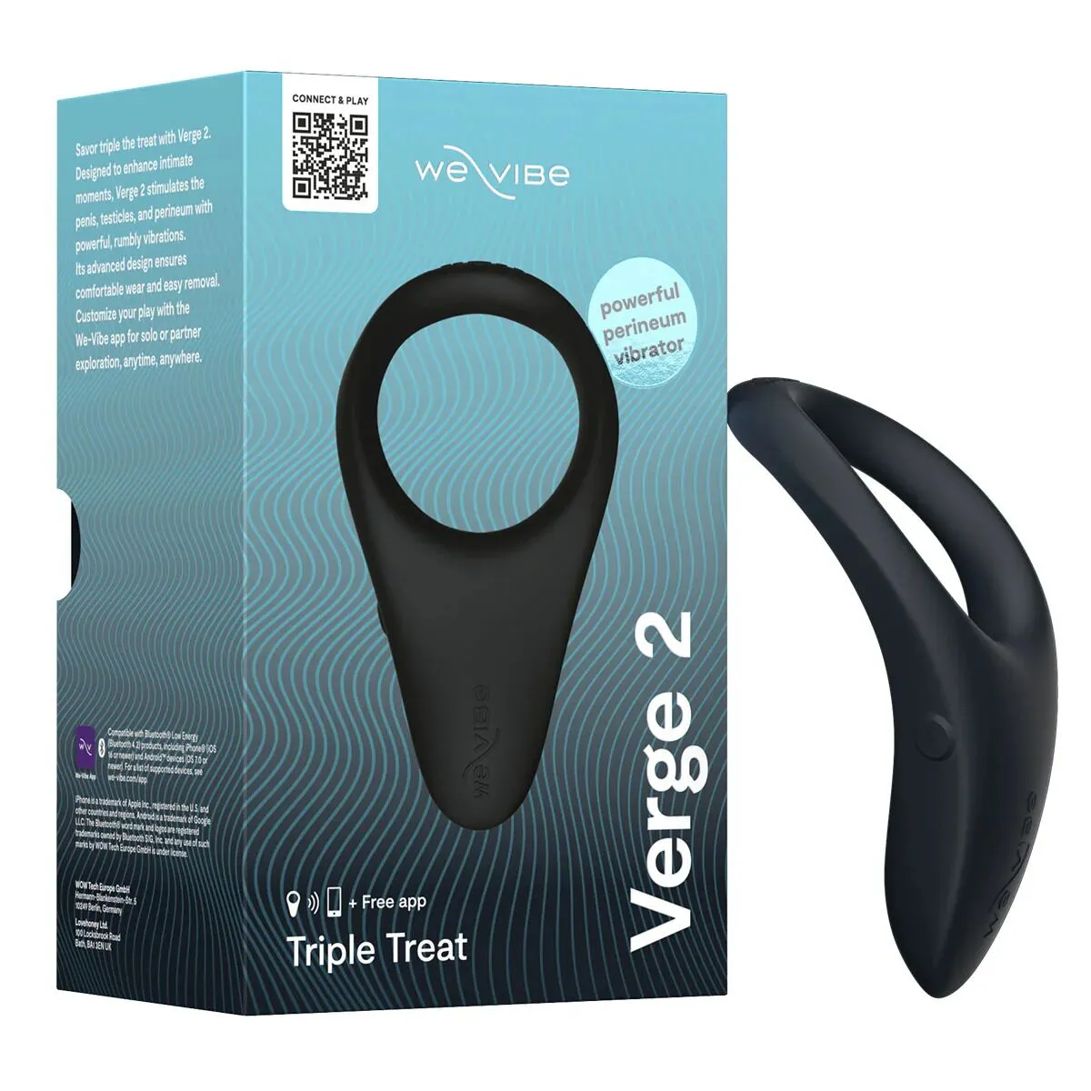 Смарт-віброкільце We-Vibe VERGE 2 Black 14 Смарт-віброкільце We-Vibe VERGE 2 Black - Зображення 13