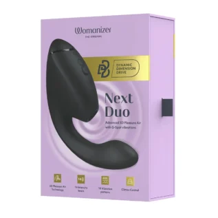 Подвійний вакуумний кліторальний стимулятор з вібрацією Womanizer Next Duo 20 Зображення Подвійний вакуумний кліторальний стимулятор з вібрацією Womanizer Next Duo