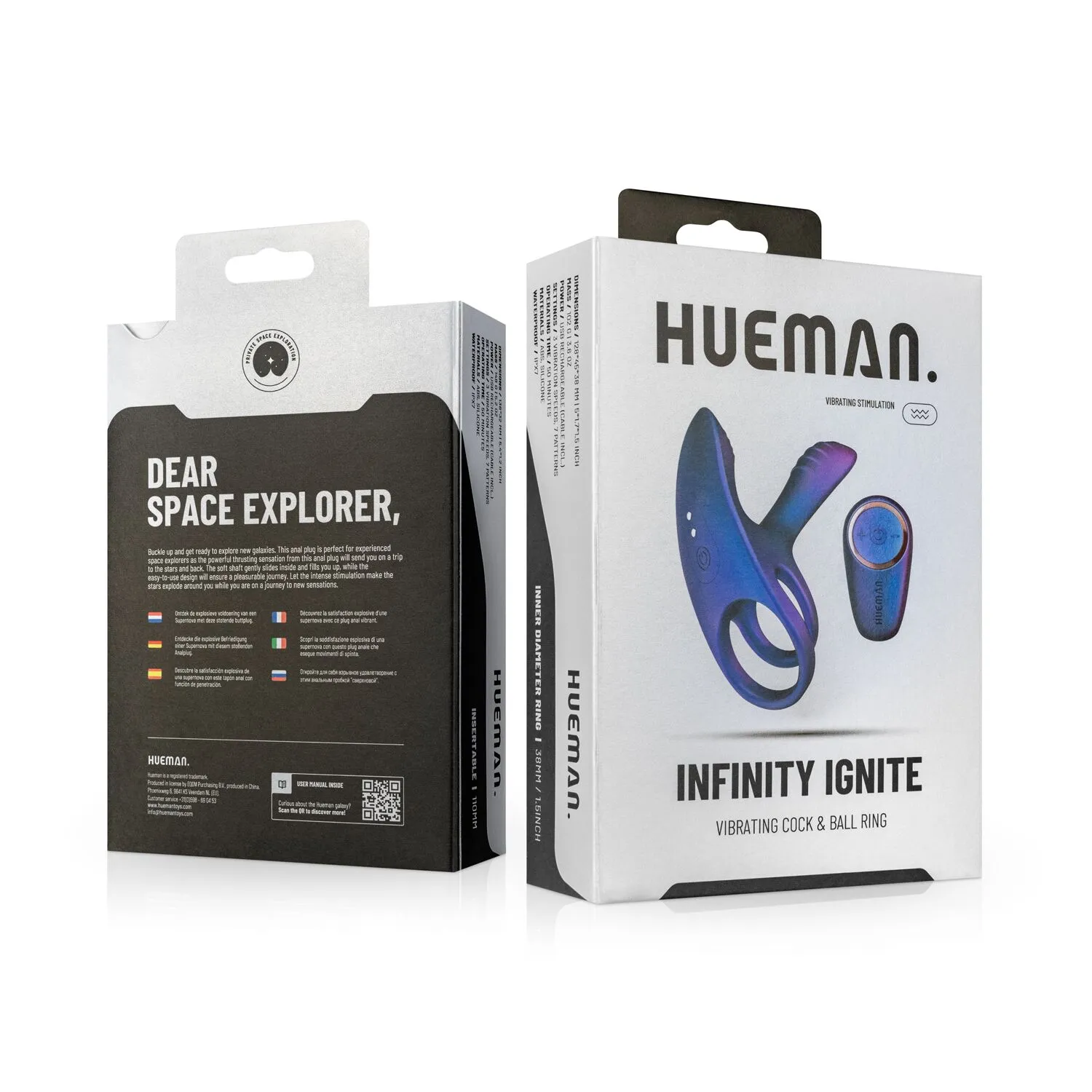 Ерекційне віброкільце Hueman - Infinity Ignite Vibrating Cock Ring 11 Ерекційне віброкільце Hueman - Infinity Ignite Vibrating Cock Ring - Зображення 9
