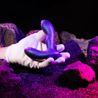 Анальна вібропробка з пульсацією Hueman - Galaxy Tapping Buttplug 23 Зображення Анальна вібропробка з пульсацією Hueman - Galaxy Tapping Buttplug