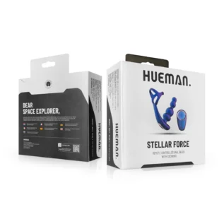 Зображення Анальний вібратор з ерекційним кільцем Hueman - Stellar Force Anal Beads with Cockring