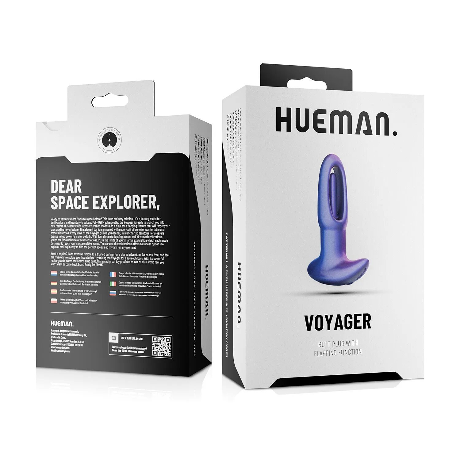 Анальна пробка з віброязичком Hueman - Voyager Butt Plug With Tapping 11 Анальна пробка з віброязичком Hueman - Voyager Butt Plug With Tapping - Зображення 9