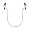 Зображення Затискачі для сосків з перлинним ланцюжком Rosy Gold - Nipple Clamps Pearls