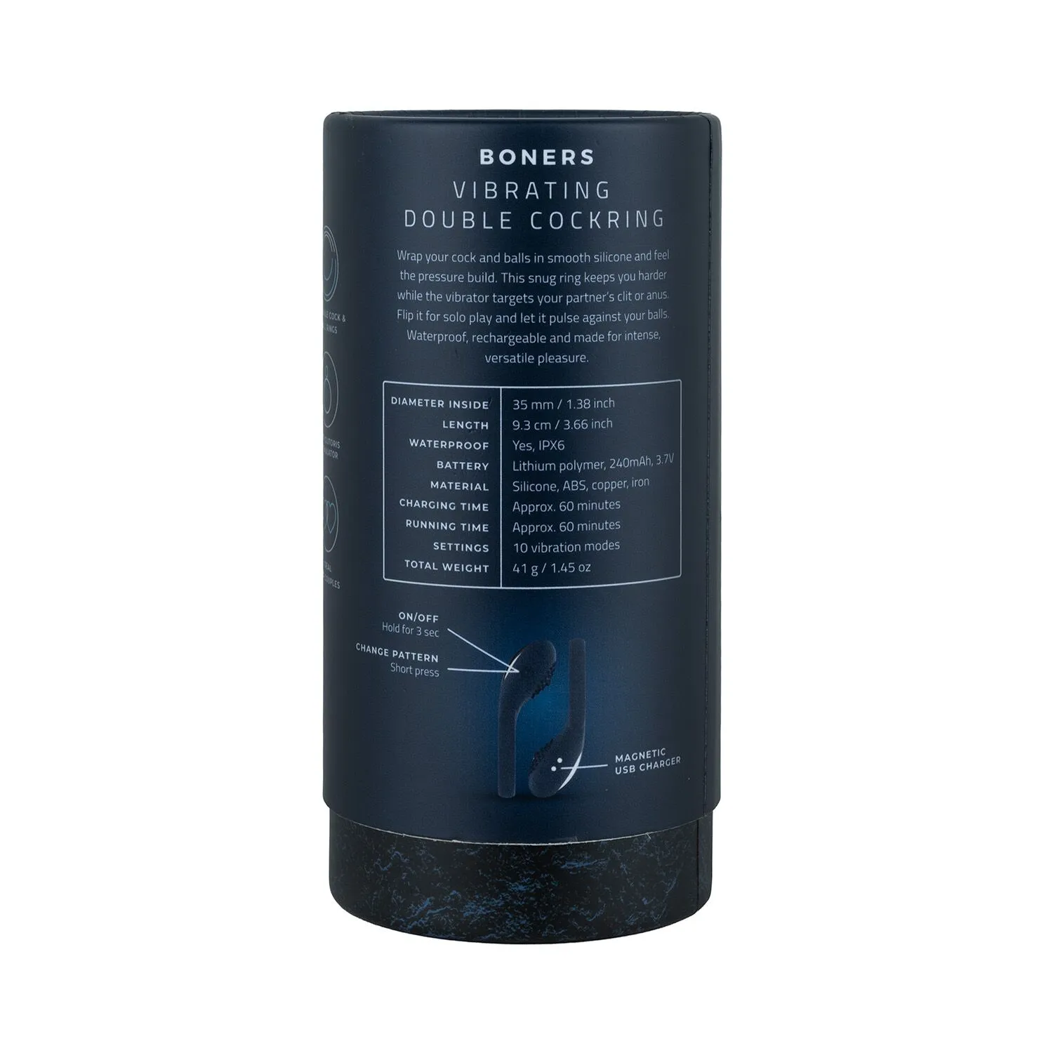 Ерекційне кільце Boners Vibrating Double Cock Ring 14 Ерекційне кільце Boners Vibrating Double Cock Ring - Зображення 12