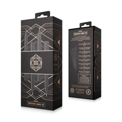 Зображення Набір свічок Rosy Gold - Seduction Candle Set - Black