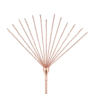 Зображення Лоскітка з металевим флогером Rosy Gold - Feather Tickler & Whip