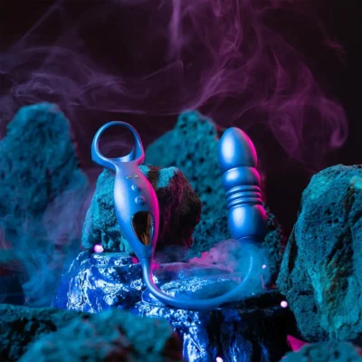 Зображення Анальний стимулятор з ерекційним кільцем Hueman Deep Impact, пульсація, масаж промежини