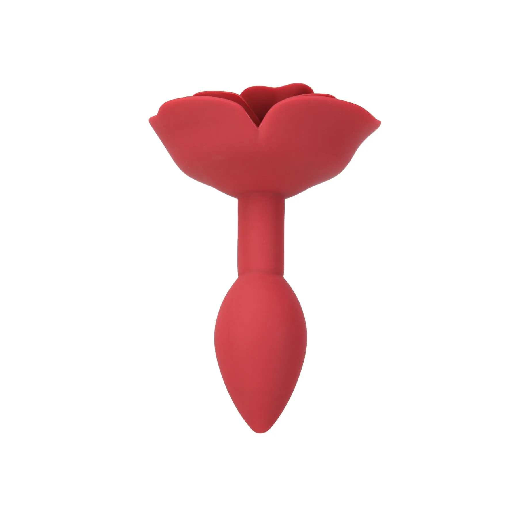 Силіконова анальна пробка Lux Active с розой - Red Rose Silicone Anal Plug 4 Силіконова анальна пробка Lux Active с розой - Red Rose Silicone Anal Plug - Зображення 2