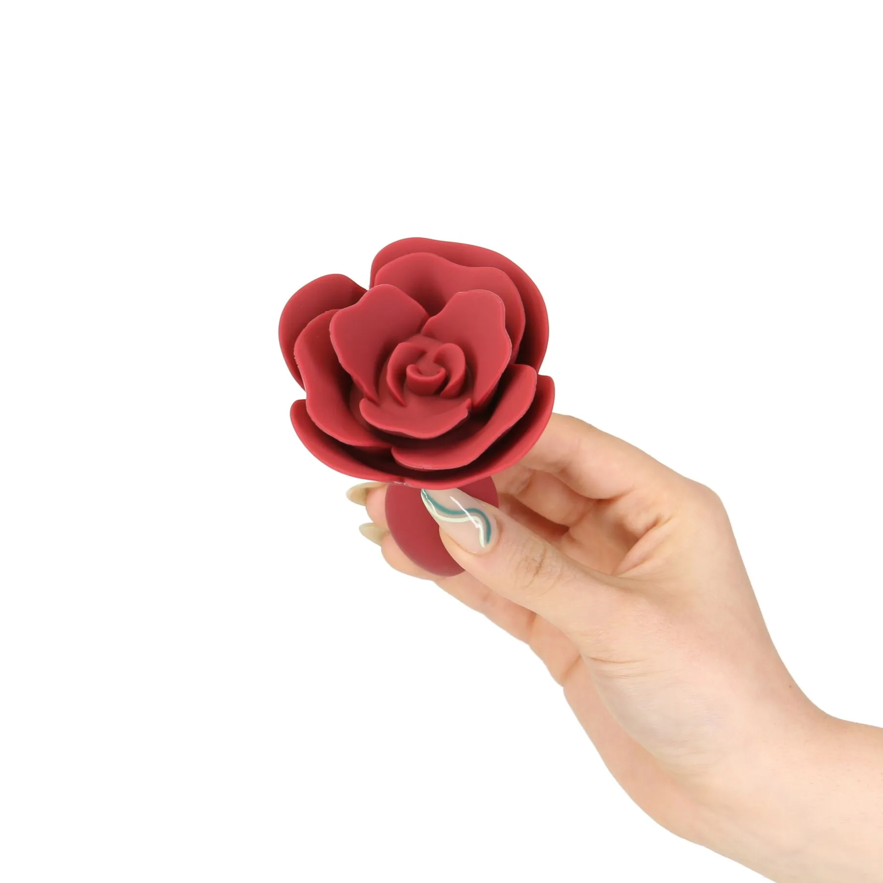 Силіконова анальна пробка Lux Active с розой - Red Rose Silicone Anal Plug 6 Силіконова анальна пробка Lux Active с розой - Red Rose Silicone Anal Plug - Зображення 4