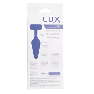 Анальна пробка Lux Active Twist Plug Small Blue 18 Зображення Анальна пробка Lux Active Twist Plug Small Blue