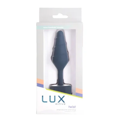 Анальна пробка Lux Active Twist Plug Small Blue 16 Зображення Анальна пробка Lux Active Twist Plug Small Blue