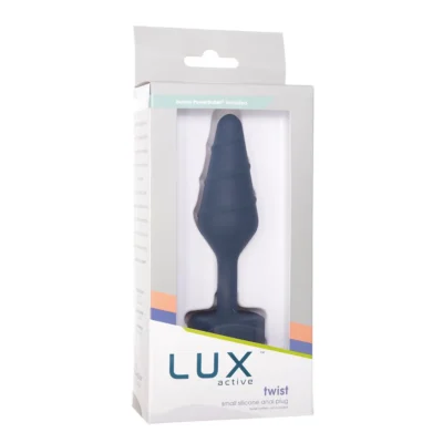 Анальна пробка Lux Active Twist Plug Small Blue 17 Зображення Анальна пробка Lux Active Twist Plug Small Blue