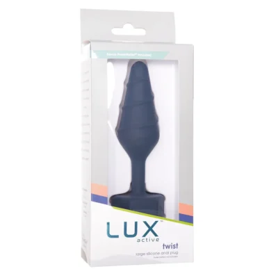 Анальна пробка Lux Active Twist Plug Large Blue 16 Зображення Анальна пробка Lux Active Twist Plug Large Blue