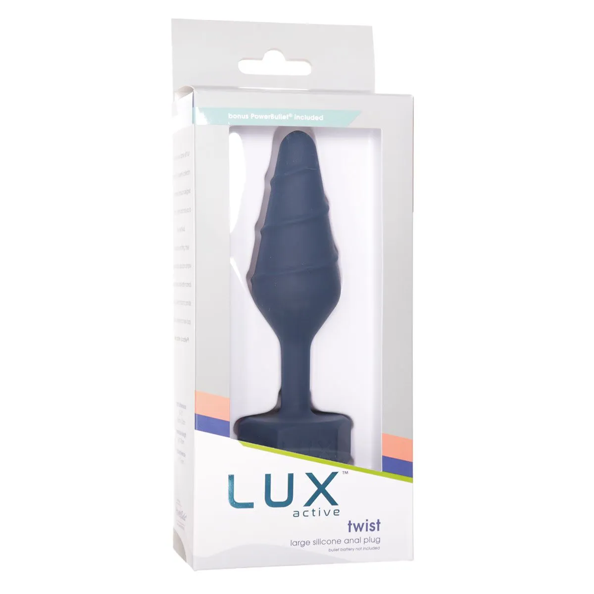 Анальна пробка Lux Active Twist Plug Large Blue 8 Анальна пробка Lux Active Twist Plug Large Blue - Зображення 7