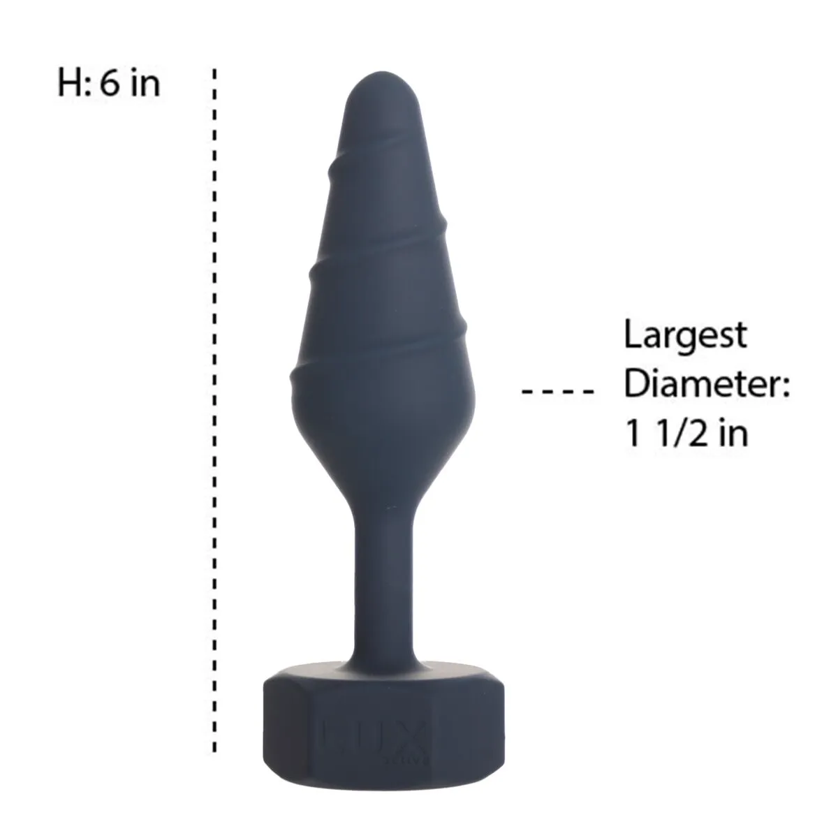 Анальна пробка Lux Active Twist Plug Large Blue 5 Анальна пробка Lux Active Twist Plug Large Blue - Зображення 4