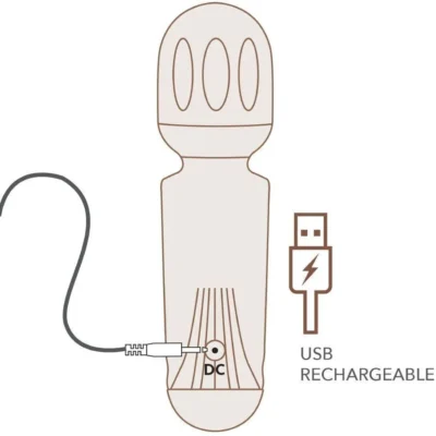 Зображення Вібромасажер Rocks Off Mini Wand, 16 режимів