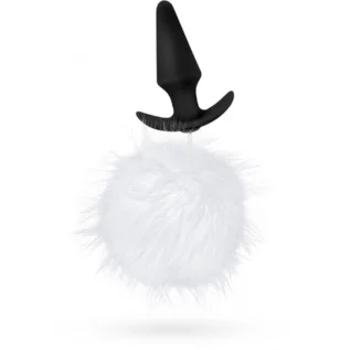 Анальна пробка з помпоном POM PLUGS FUR POM Pom WHITE