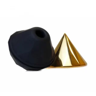 Alternative view of Вакуумний стимулятор клітора Diamond Air Massager USB 7 Function золотий