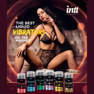 Зображення Рідкий вібратор INTT Vibration Cotton Candy зі смаком солодкої вати, 15 мл