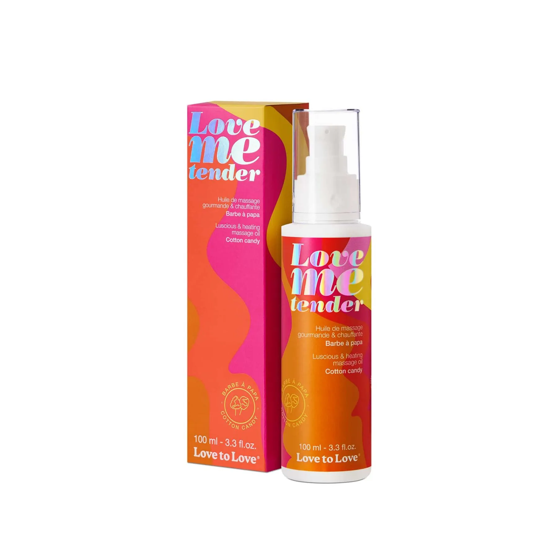 Масажна олія Love To Love - Love Me Tender, Cotton candy 100ml 3 Масажна олія Love To Love - Love Me Tender, Cotton candy 100ml
