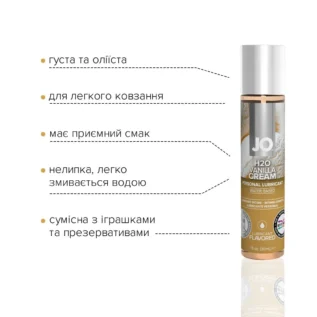 Змазка на водній основі JO H2O Vanilla Cream 30ml 9 Зображення Змазка на водній основі JO H2O Vanilla Cream 30ml