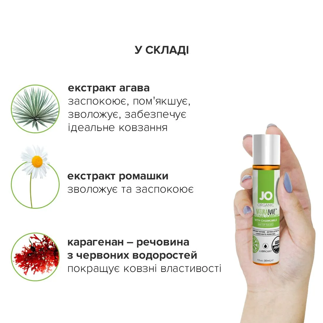 Змазка на водній основі JO NATURALOVE ORGANIC 30ml 7 Змазка на водній основі JO NATURALOVE ORGANIC 30ml - Зображення 5