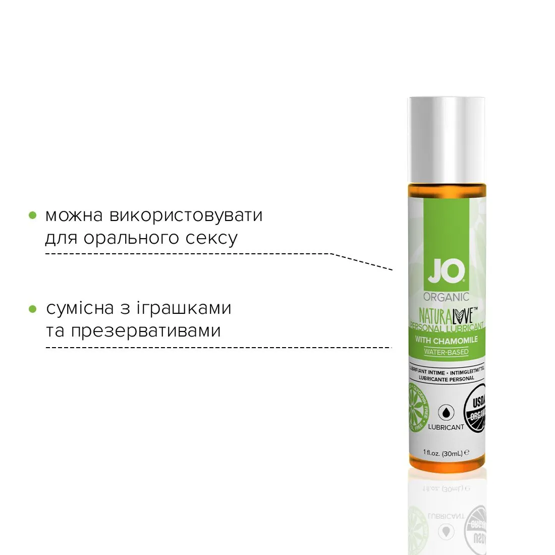 Змазка на водній основі JO NATURALOVE ORGANIC 30ml 5 Змазка на водній основі JO NATURALOVE ORGANIC 30ml - Зображення 3