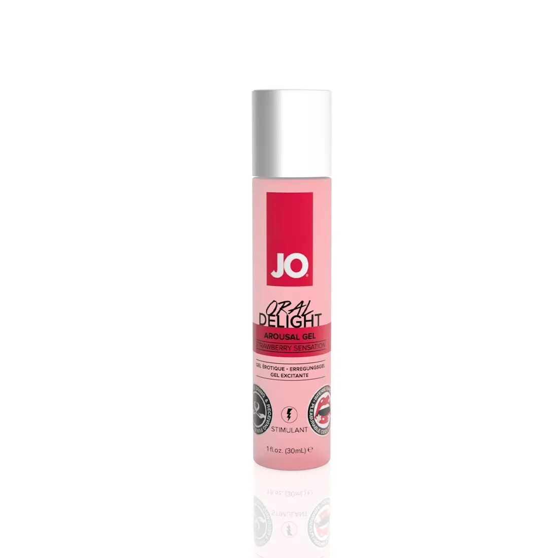 Гель для оральних пестощів JO Oral Delight Strawberry Sensation 30ml 3 Гель для оральних пестощів JO Oral Delight Strawberry Sensation 30ml