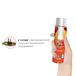 Змазка на водній основі JO H2O Peachy Lips 120ml 10 Зображення Змазка на водній основі JO H2O Peachy Lips 120ml
