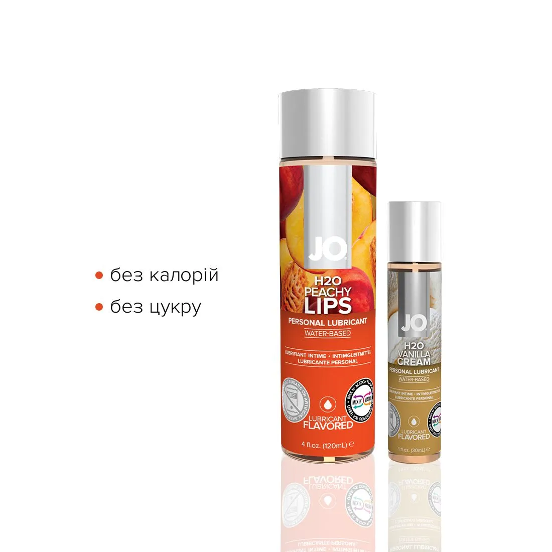 Комплект JO GWP Peaches & CreamPeachy Lips 120 мл & H2O Vanilla 30ml 4 Комплект JO GWP Peaches & CreamPeachy Lips 120 мл & H2O Vanilla 30ml - Зображення 2