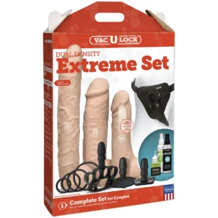 Зображення Набір для страпона Doc Johnson Vac-U-Lock Dual Density Extreme Set