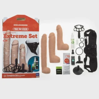 Зображення Набір для страпона Doc Johnson Vac-U-Lock Dual Density Extreme Set
