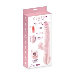 Вібратор-кролик 5в1 Yoba Classy, вібрація, ротація, пульсація, перлинний масаж, нагрівання 10 Зображення Вібратор-кролик 5в1 Yoba Classy, вібрація, ротація, пульсація, перлинний масаж, нагрівання