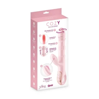 Вібратор-кролик 5в1 Yoba Cozy, вібрація, ротація, пульсація, перлинний масаж, нагрівання 11 Зображення Вібратор-кролик 5в1 Yoba Cozy, вібрація, ротація, пульсація, перлинний масаж, нагрівання